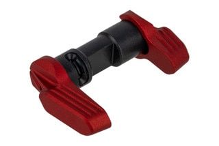 Radian Talon Ambidextrous safety selector features two red anodized levers